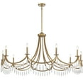 thumbnail image 3 of Kameron 10-Light Chandelier in Warm Brass, 3 of 6