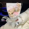thumbnail image 3 of Artificial Rose Flowers Bouquet, Mixed Artificial Baby's Breath Flower Roses Bouquets, Birthday Flowers Gift for Her, Valentine's Day Gifts for Women, Mother's, Wife, 3 of 6