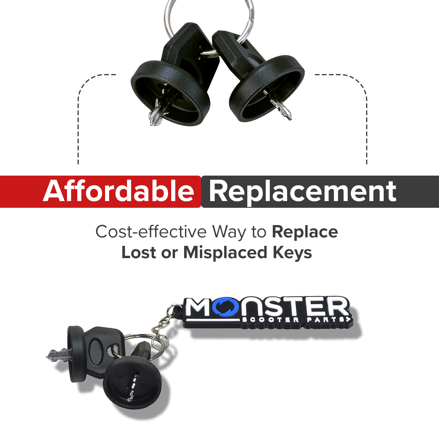 AlveyTech Electric Spare Keychain Set for Golden Buzzaround LT, EX