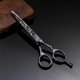 thumbnail image 3 of Tijeras de peluquería profesionales de 15 cm (6 pulgadas) de acero inoxidable con mango ergonómico antideslizante., 3 of 5