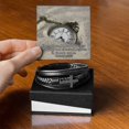 thumbnail image 2 of Her Strength Proverbs 31:25 Men's Stainless Steel & Vegan Leather Cross Bracelet - Vegan Leather with Stainless Steel, 2 of 14