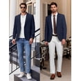 thumbnail image 4 of COOFANDY Mens Blazer Slim Fit Business Casual Sport Coats One Button Travel Blazer Lightweight Suit Jacket, 4 of 6