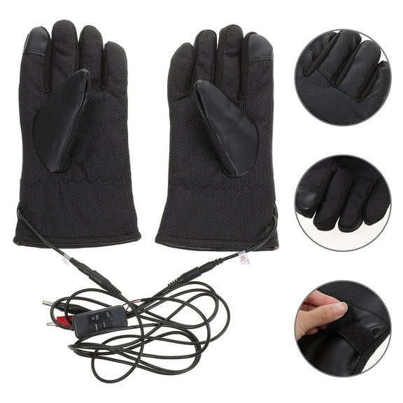 OFFIGAM Heated Gloves for Hands with Adjustable Temperature Control, 1 Pair, Warm Winter Gloves for Outdoor Activities