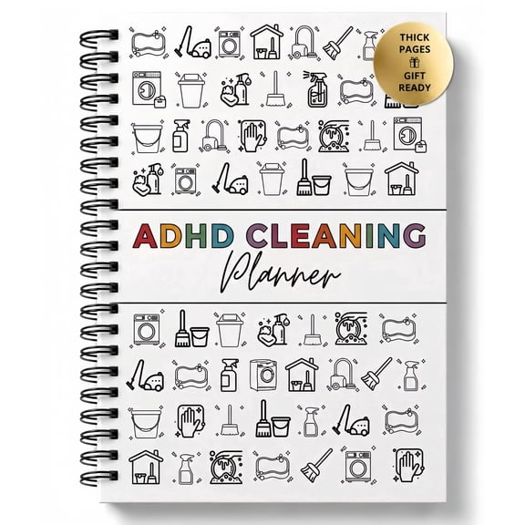 Cleaning Planner & Schedule Checklist Organizer – Daily, Weekly, Monthly & Annual Chore Chart Notebook, Durable Household Management Journal for Home & Family Tasks, Gift-Ready