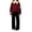 Red, variant on Girls 2 Piece Outfit Fall Long Sleeve Pullover Sweatshirt and Sweatpants Set Kids Tracksuit Sweatsuit Set Fashion Clothes