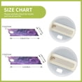 thumbnail image 3 of Kdxio Purple Bubble Abstract Art Name Plate Compatible Stanley Cups Name Tag Acrylic Nameplate Tumbler Lid Topper for Cup Accessories, 3 of 9