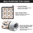 thumbnail image 7 of Golden Retriever Kitchen Oven Mitt and Pot Holder Sets 2 Pcs for Baking, Cooking and Grilling, Heat Resistant Up To 392 °F, 7 of 7