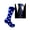 Royal Blue with White, variant on Men's Pink with White and Light Gray Color Groomsman Christmas Holiday Party Event Businessman Officers Giftable Necktie With Socks Gift Set
