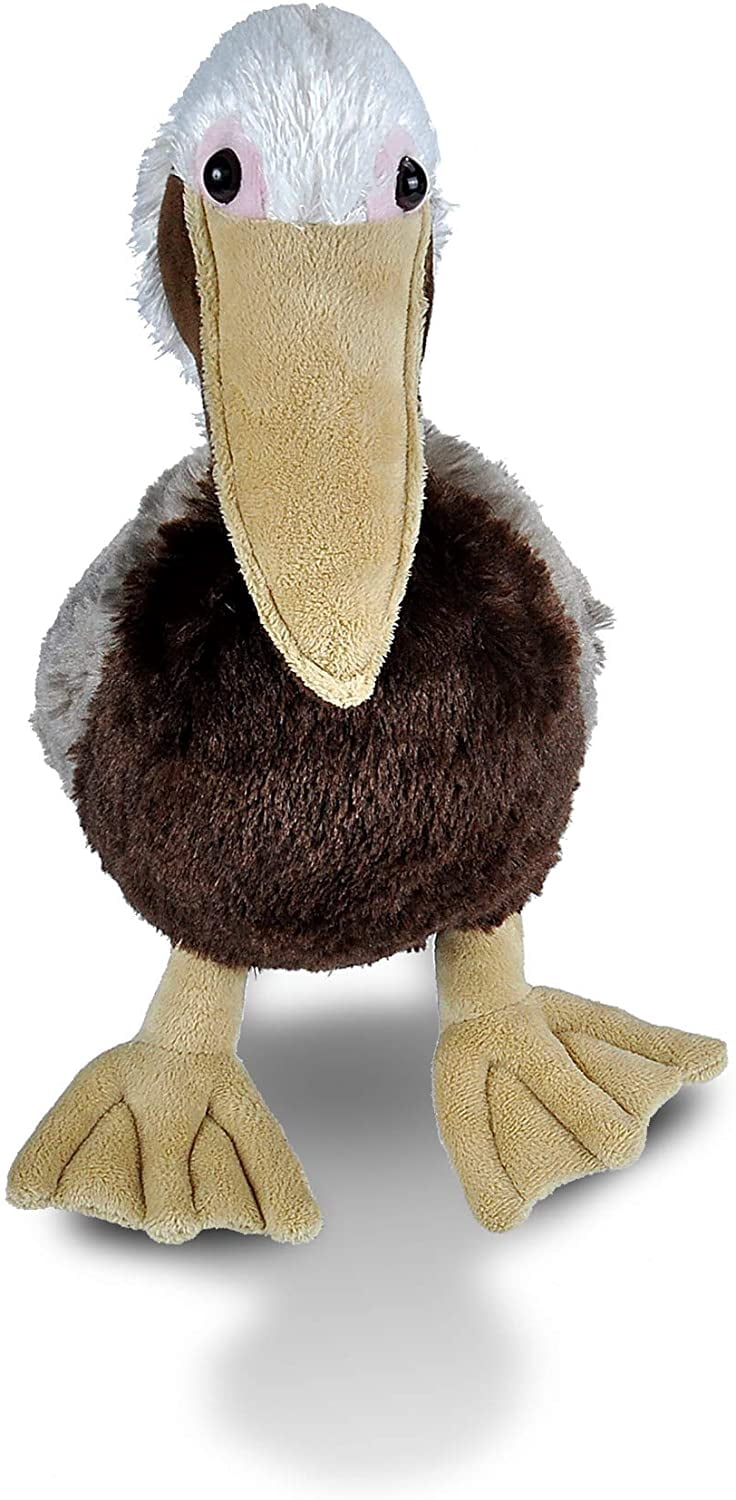 Wild Republic Brown Pelican Plush, Stuffed Animal, Plush Toy, Gifts for Kids, Cuddlekins 15 Inches
