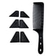 thumbnail image 4 of Peine de peluquero curvo Yuyangstore herramienta de peinado multiusos Peine de corte de pelo Negro, 4 of 7