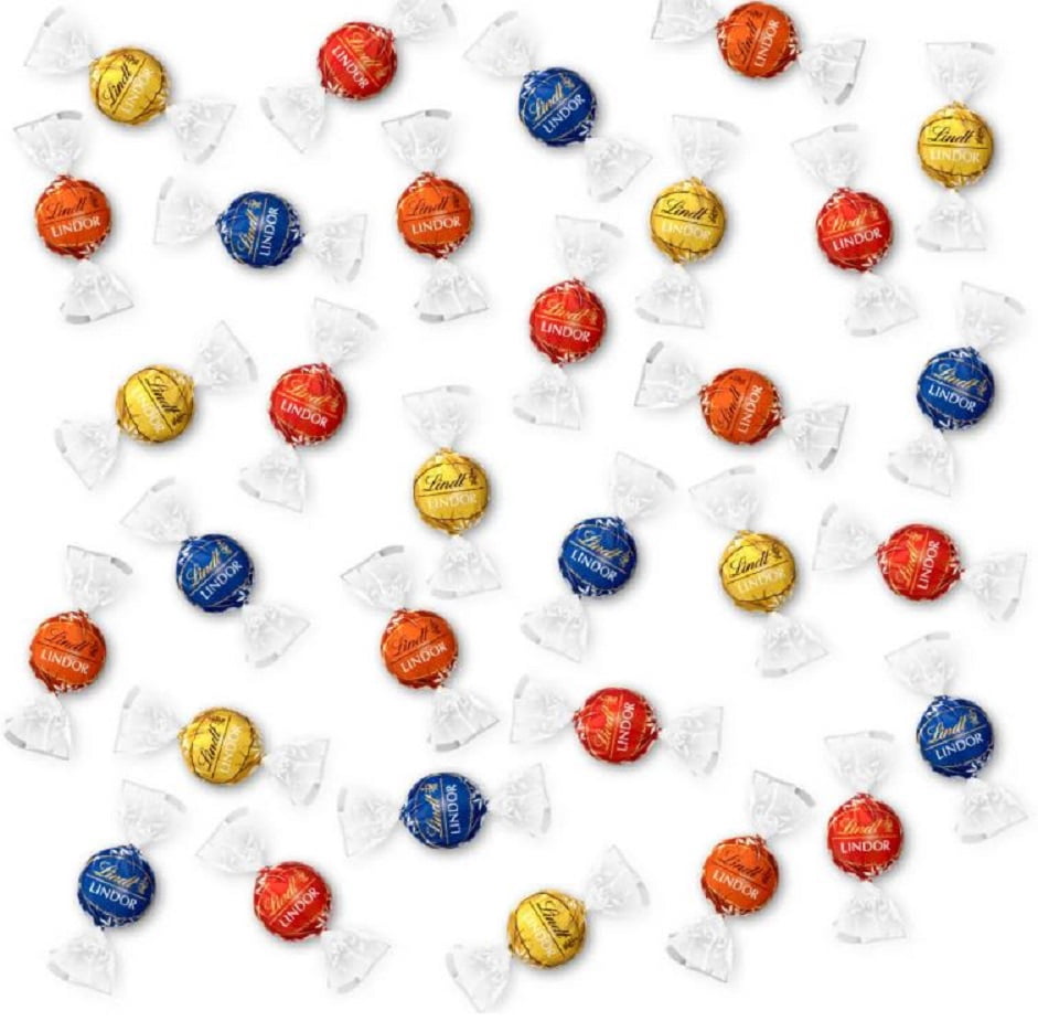 Lindt LINDOR Assorted Chocolate Truffles, Assorted Flavors, 100 Count