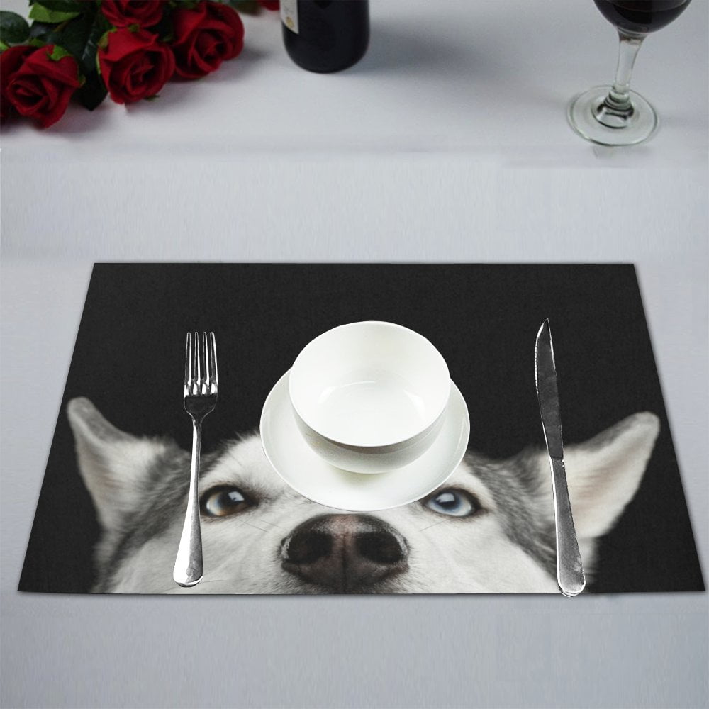 Siberian Husky Personalised Dinner Table Placemat