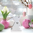 thumbnail image 4 of Dvkptbk Kissing Butterflys Rabbits Mould Rabbits Ornament Gypsum Mould Aromatherapy Wax Mould easter decorations, 4 of 9