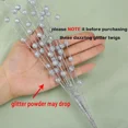 thumbnail image 5 of 12/1 piezas 43 cm polvo de purpurina navideña bayas de espuma artificiales ramo de flores de bayas para el hogar corona de mesa de Año Nuevo decoración DIY, 5 of 5