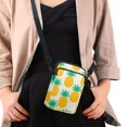 thumbnail image 4 of HELLHERO Pineapple Pattern Cross Body Purse with Zipper Closed Outdoor Daily Use Women Crossbody Small Bags Double Layer, 4 of 6