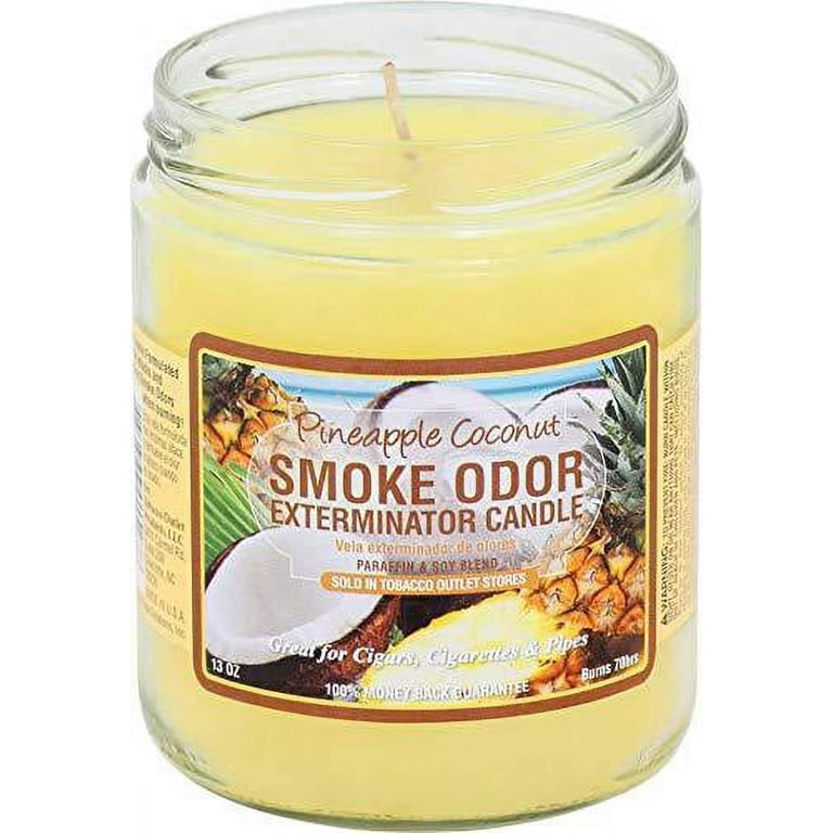 best candles to get rid of cigarette smell Smoke Odor Eliminator 13oz Lavender Chamomile Candle, 70 Hour Burn-Time, Smoke  Odor Exterminator