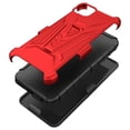 thumbnail image 6 of Compatible for Boost Celero 5G Case with Holster Belt Clip Hybrid Shockproof Protective Phone Cover with Kickstand - Red, 6 of 7