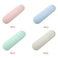 thumbnail image 2 of Wheat Straw Toothbrush Storage Box Eco-friendly Travel Toothpaste Comb toothbrush container wheat Gadgets Container Holder, Pink, 2 of 7