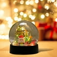 thumbnail image 6 of Christmas Snow Globes, Lighted Decorations Snow Globes Lantern, Santa Christmas Table Decorations LED Crackle Glass Ball for Living Room Fireplace Tabletop,Home Décor & Gift, 6 of 6