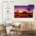 thumbnail image 5 of Elephant Stock Sunlit Joshua Trees Wall Art - Horizontal Canvas Wall Art - Living Room Wall Decor - Floral And Botanical Canvas - Purple And Orange Decor - 51" x 34", 5 of 8