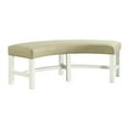 thumbnail image 1 of Picket House Furnishings Banc Rond Barrett en Naturel et Blanc, 1 of 6