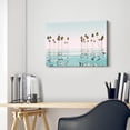 thumbnail image 4 of Ocean Canvas Wall Art Decor: Beach Coastal Scene Artwork Palm Tree Seascape Painting Print Horizontal Sunset Sea Theme Picture for Bathroom Bedroom Living Room, 4 of 6