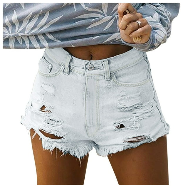 Labakihah Jean Shorts Womens Fashion Womens Pocket Jeans Denim Pants