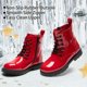 thumbnail image 2 of Botas DREAM PAIRS KBO211 con cierre lateral rojo, talla 10 para niños pequeños, 2 of 6