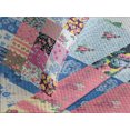 thumbnail image 4 of Ambesonne Vintage Quilted Bedspread Set 3 Pcs, Checkered Squares, King Size, Multicolor, 4 of 5