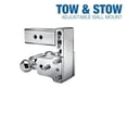 thumbnail image 3 of Trailer Hitches Chrome Adjustable Trailer Hitch Ball Mount Fits 2.5" Receiver,Dual Ball(2" x2-5/16"), 3 of 6