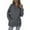 Gray, variant on Babysbule Womens Tops Long Sleeve Women's Casual Solid Color Round Neck Loose Pocket Long Sleeve Sweatshirt