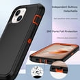 thumbnail image 2 of iPhone 14 Plus / iPhone 15 Plus Case Cover Dual  Layer Rugged / Heavy Duty / Shockproof 6.7" Orange, 2 of 7