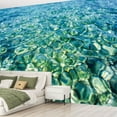 thumbnail image 2 of Peel and Stick Wallpaper Ble clear water surface close up Modern Art Wall Mural Decor Self Adhesive and Removable 69in x 98in, 2 of 8