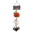 thumbnail image 3 of 2 piezas de letrero colgante de calabaza de Halloween, decoraciones de Halloween, letrero de bienvenida para puerta de entrada de Halloween, decoración de pared de Halloween, 3 of 5