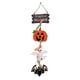 thumbnail image 3 of 2 piezas de letrero de bienvenida de Halloween, letrero colgante de calabaza, letrero de madera con castillo de calabaza feliz Halloween, letreros de decoración fantasma, 3 of 5