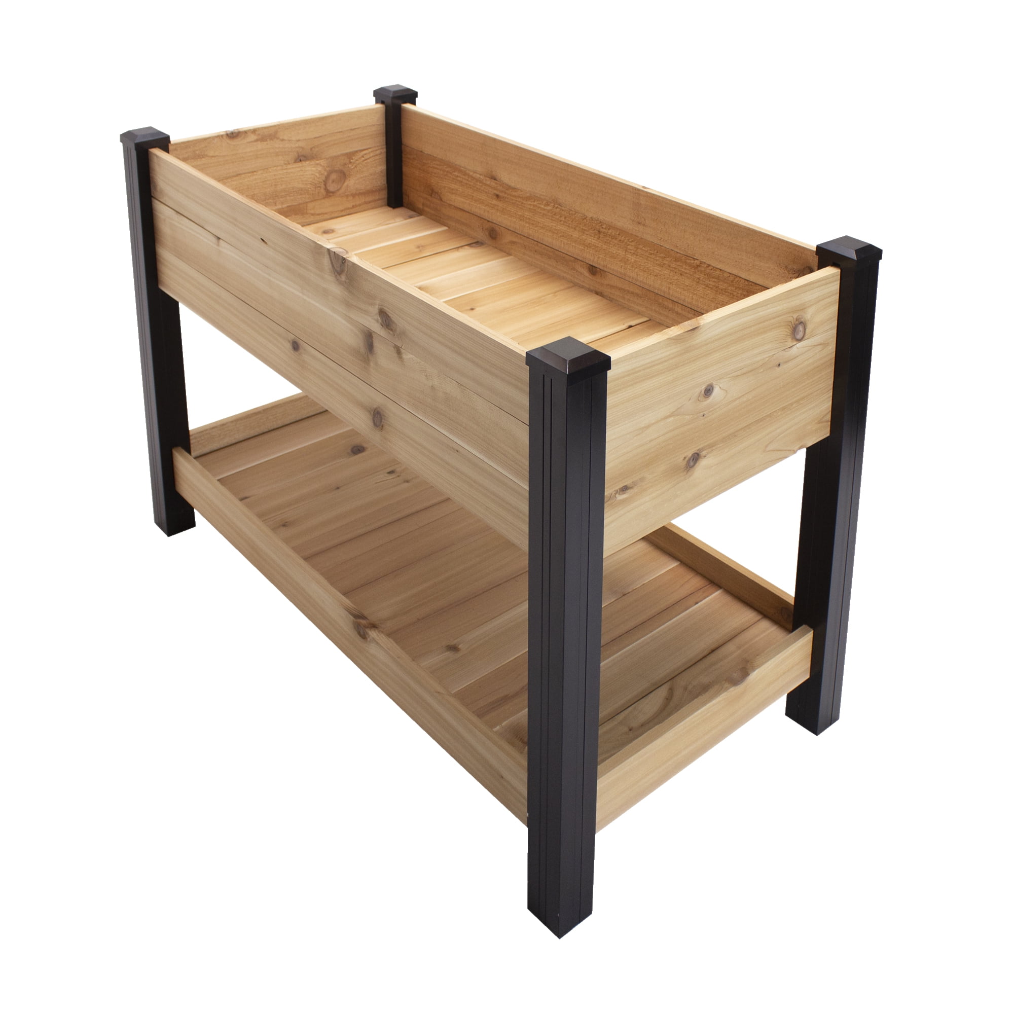 Outdoor Essentials Haven 2 ft. x 4 ft. Natural Cedar Elevated Garden