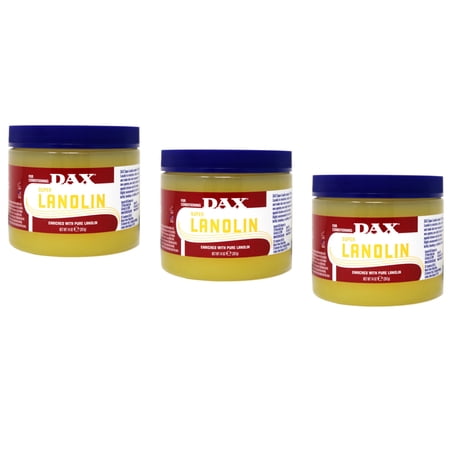 Dax 100% Pure Lanolin Super Hair Conditioner Non Sticky 14 Oz Pack of 3
