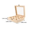 thumbnail image 4 of HLONK2 Pcs Container Tea Bag Storage Box 15.00X15.00X5.00CM Khaki, 4 of 6