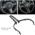 thumbnail image 7 of M power Steering Wheel Covers Car Carbon Fiber M sport Steering Wheel Trim for BMW M2 F87 M3 F80 M4 F82 M5 F10 M6 F06, 7 of 7