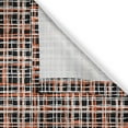 thumbnail image 6 of Ambesonne Retro Valance & Curtain, Vintage Striped Grid Art, 55"x24", Black Orange White, 6 of 6