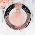 thumbnail image 6 of Balsa Circle 10 Dusty Rose Decorative 23" x 23" Sheer Organza Dinner Table Napkins Party Decorations, 6 of 8