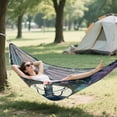 thumbnail image 6 of Hanging Hammock Portable Travel Camping For Outdooor Beach Camping Hiking Surrounded by Flowers, 6 of 8