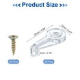 thumbnail image 2 of 20Pcs Glass Retainer Clips, Plastic Cabinet Door Panel Clip Mirror Holder Clip with Screws for 4-5mm(0.16"-0.2") Glass, Transparent, 2 of 7