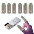 thumbnail image 1 of Finger Sleeves Bluradio de fibra plateada ultrafina, paquete de 6 unidades, 1 of 6