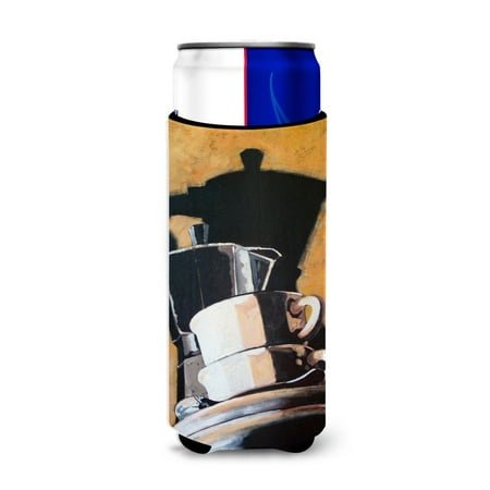 

Carolines Treasures ARA0087MUK Coffee II by Roy Avis Ultra Hugger for slim cans Slim Can multicolor