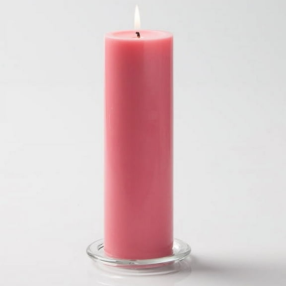 Richland Pillar Candles 3"x9" Pink Set of 12