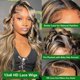 thumbnail image 3 of Pelucas con encaje en la parte delantera QUANDIAN Body Wave, cabello humano 180% de densidad, 3 of 6