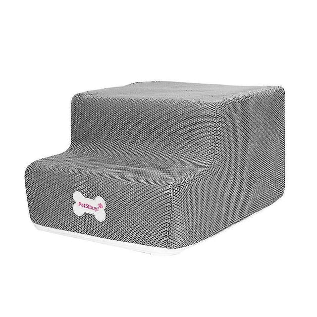 New Breathable Mesh Foldable Pet Stairs Detachable Pet Bed Dog Ramp 2 Steps T-FCY