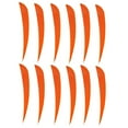 thumbnail image 2 of 12 Pieces Archery Hunting Arrow Drops shape Right Wing Feather Drops shape Fletching Right Wing Fletches 4 inch Orange, 2 of 9