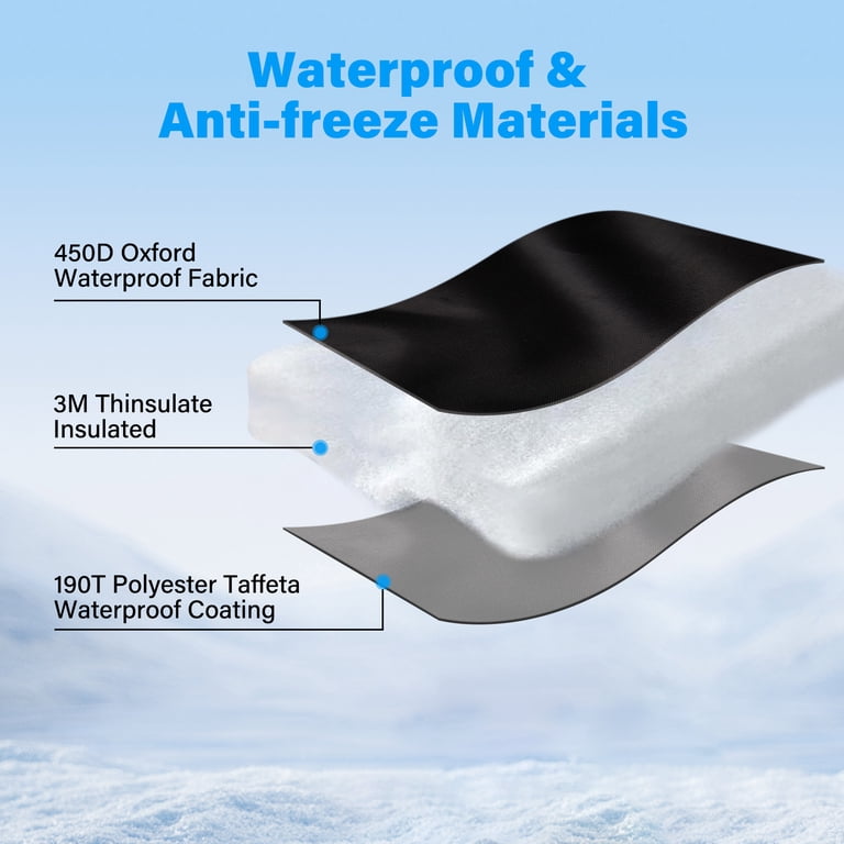 LotFancy Outdoor Faucet Covers, Winter Freeze Protection, 2-Pack photo 5